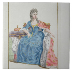Azulejo De Cerámica 1353-1412) reinas de Margaret (de Dinamarca,