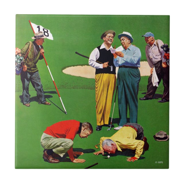 Azulejo De Cerámica 18º Agujero (Frente)