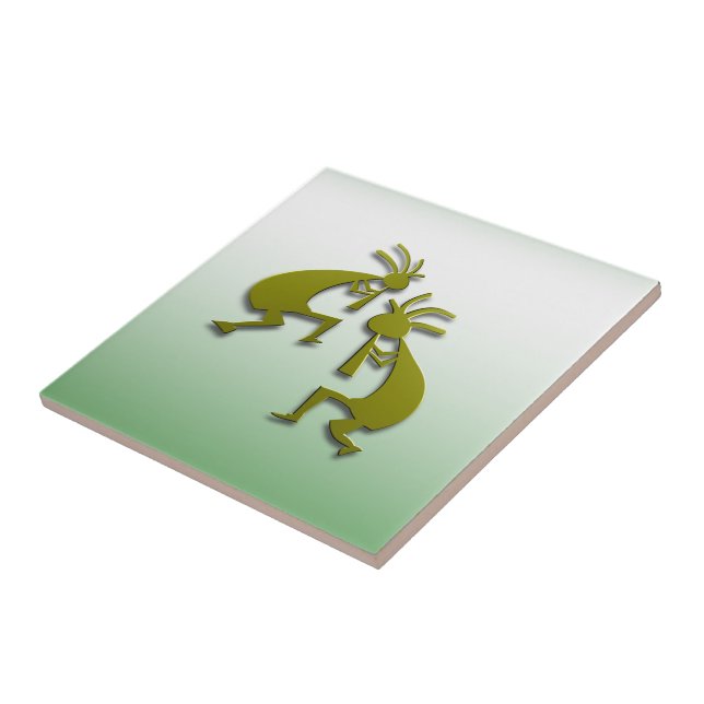 Azulejo De Cerámica 2 Kokopelli #81 (Lado)