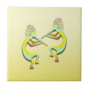 Azulejo De Cerámica 2 Kokopelli #86