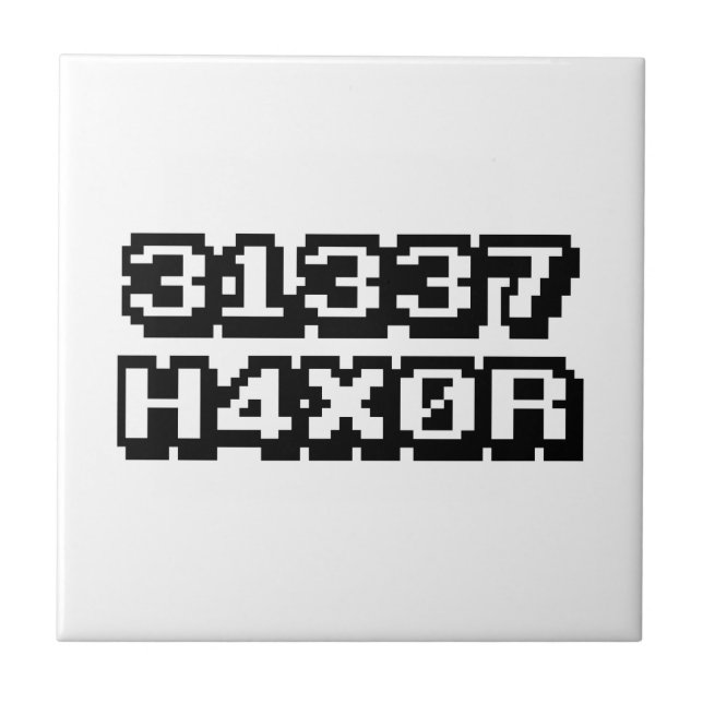 AZULEJO DE CERÁMICA 31337 H4X0R (Frente)