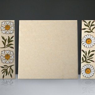 Azulejo de cerámica a juego 2/3 crema beige vintag