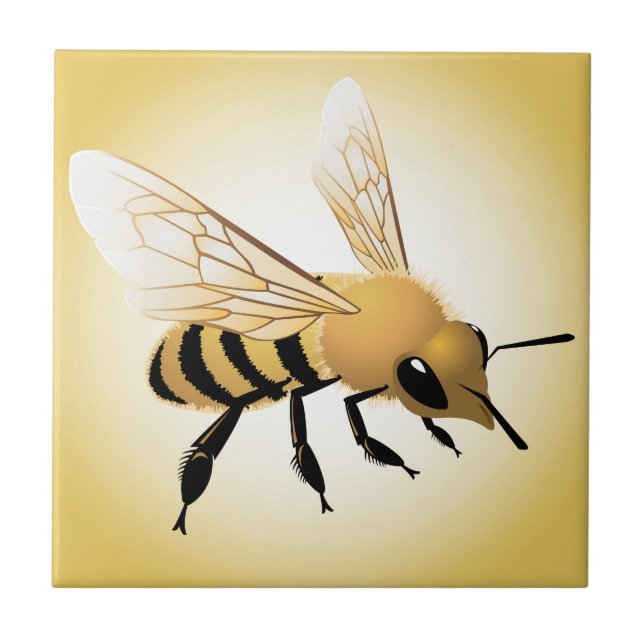 Azulejo De Cerámica Abeja (Frente)