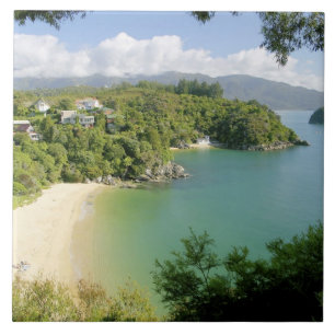 Azulejo De Cerámica Able Tasman NP, Nelson, Nueva Zelanda. Los muchos