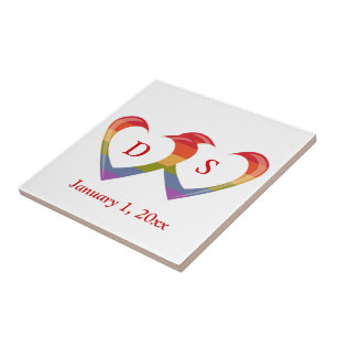 Azulejo De Cerámica Abra los corazones