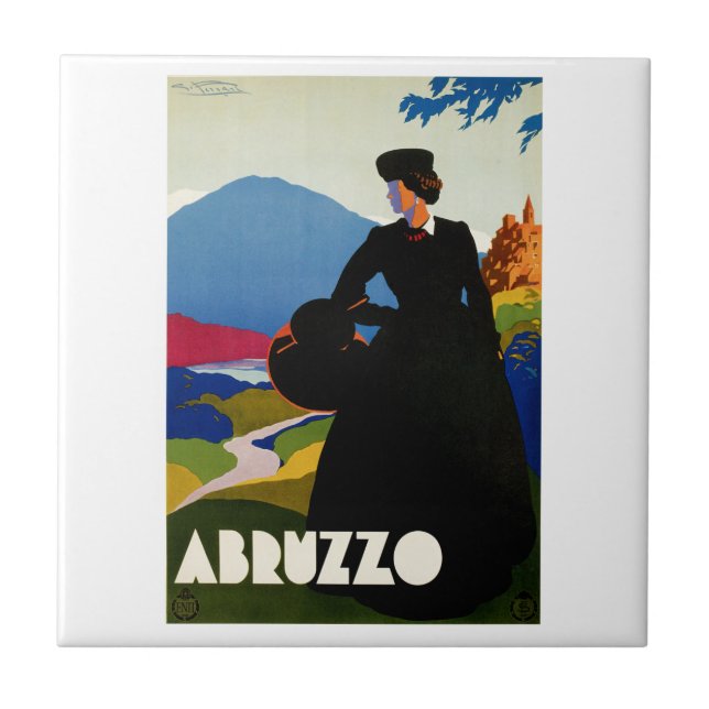 Azulejo De Cerámica Abruzos (Frente)