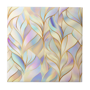 Azulejo de Cerámica Abstracto Pastel Irisado