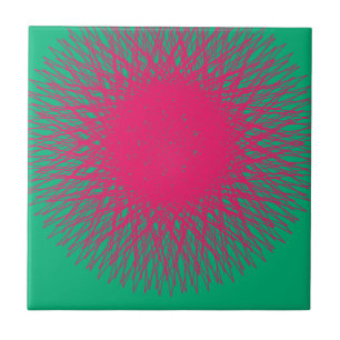 Azulejo De Cerámica abstracto rosa