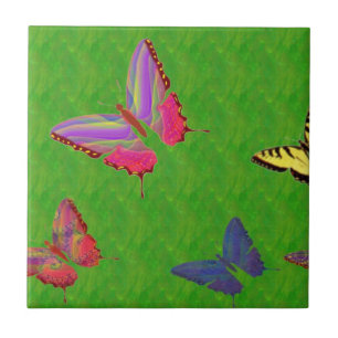 Azulejo De Cerámica Abstrato Búttreflies Tile cerámico