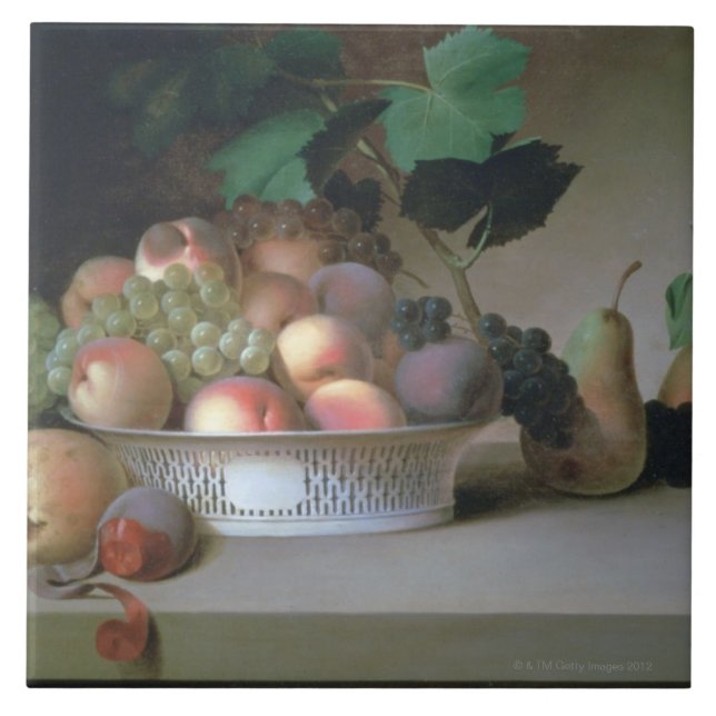 Azulejo De Cerámica Abundancia de fruta (Frente)