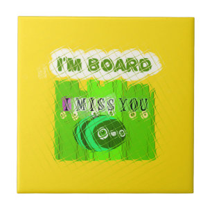 Azulejo De Cerámica Aburrido y caprichoso, pero pensando en ti