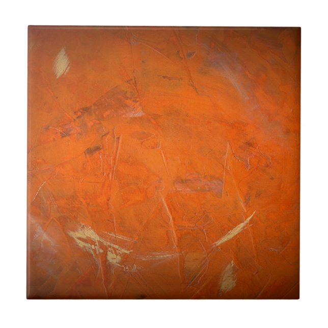 Azulejo De Cerámica Acabado de Faux de Terracota Glazada (Frente)