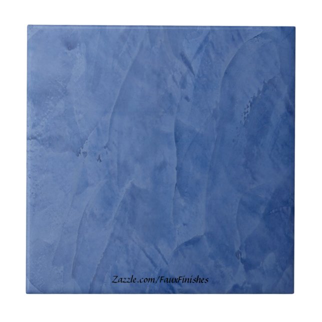 Azulejo De Cerámica Acabado Falso Azul Claro Toscano (Frente)