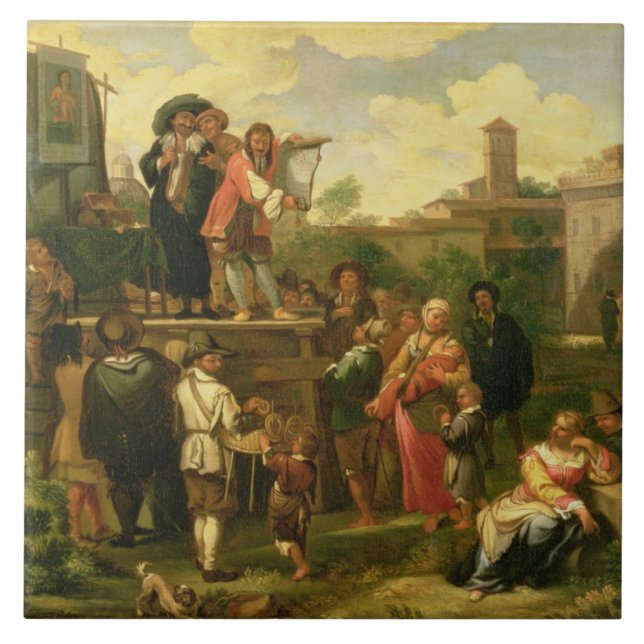 Azulejo De Cerámica Actores que viajan (Frente)