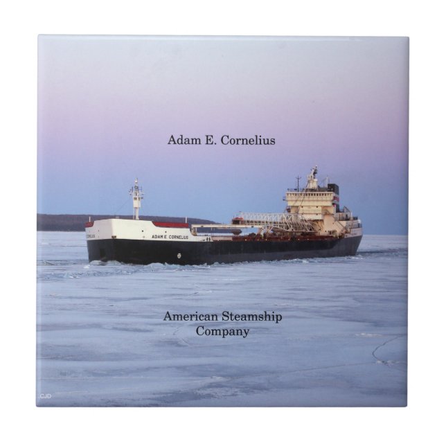 Azulejo De Cerámica Adam E. Cornelius (Frente)