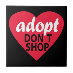 Azulejo De Cerámica Adopt no hace compras