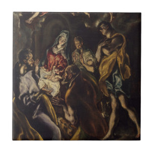 Azulejo De Cerámica Adoración de los pastores