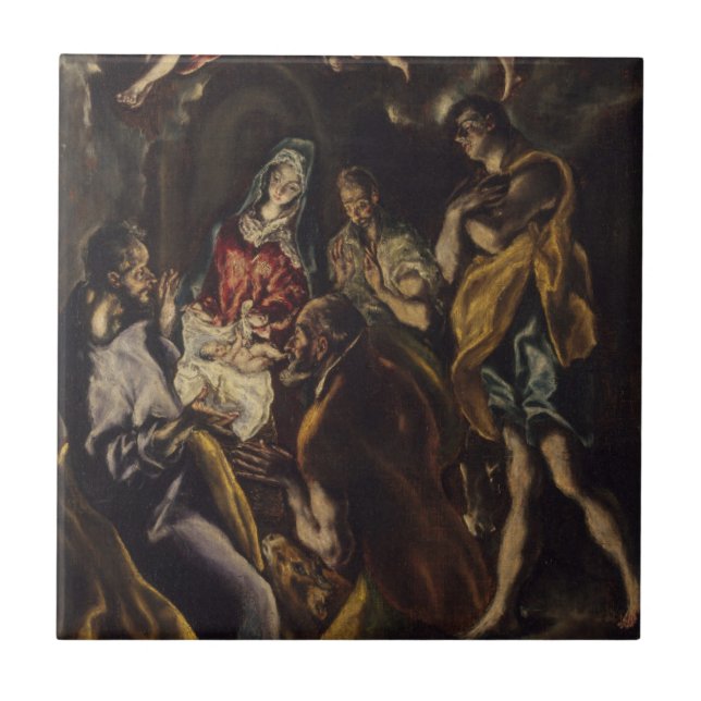 Azulejo De Cerámica Adoración de los pastores (Frente)