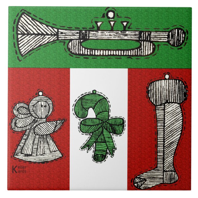 Azulejo De Cerámica Adornos Antiguos (Frente)