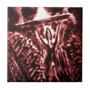 Azulejo De Cerámica Advertir sobre el mal