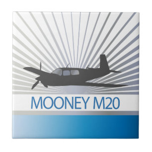 Azulejo De Cerámica Aeronaves Mooney M20