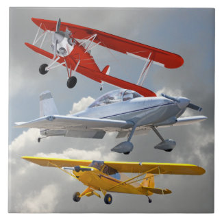 AZULEJO DE CERÁMICA AEROPLANOS