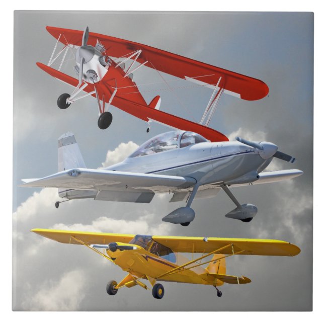 AZULEJO DE CERÁMICA AEROPLANOS (Frente)