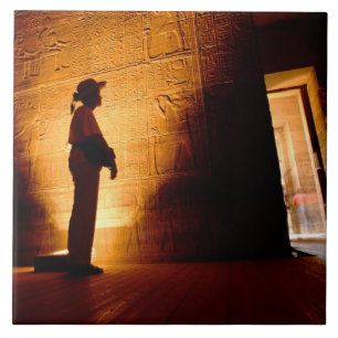 Azulejo De Cerámica África, Egipto, Asuán, Filae, complejo de templo