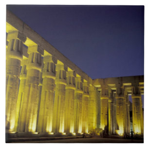 Azulejo De Cerámica África, Egipto, Luxor. Corte Sun de Amenhotep