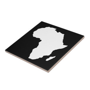 Azulejo De Cerámica África negra y audaz