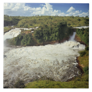 Azulejo De Cerámica África, Uganda, Parque Nacional de las Cataratas M
