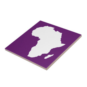 Azulejo De Cerámica África violeta y audaz