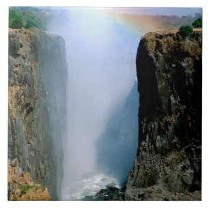 Azulejo De Cerámica África, Zambia, Parque Nacional Cataratas Victoria