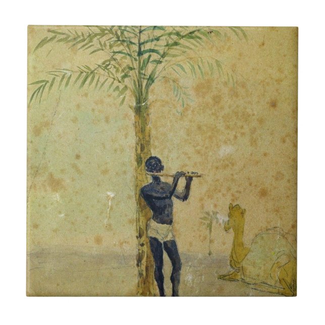 Azulejo De Cerámica Africano Motiff (Frente)