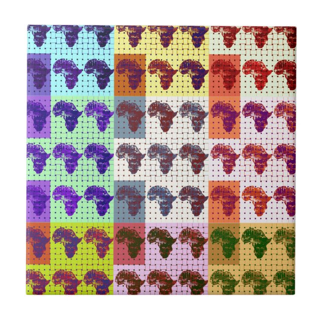 Azulejo De Cerámica Africas (Frente)