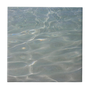 Azulejo De Cerámica Agua del Caribe Abstracto Azul Naturaleza