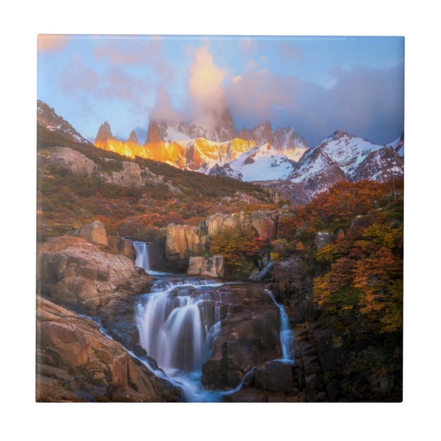 Azulejo De Cerámica Agua del cielo (Frente)