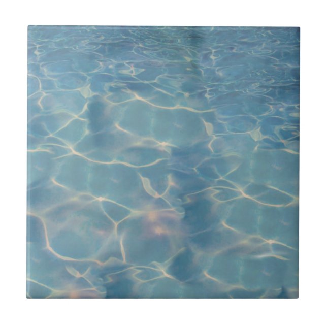 Azulejo De Cerámica Agua del océano (Frente)