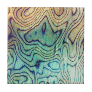 Azulejo De Cerámica Aguamarina de madera