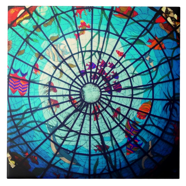 Azulejo De Cerámica Aguas de vidrio templadas (Frente)