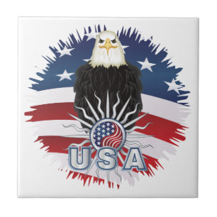 Azulejo De Cerámica Águila americana