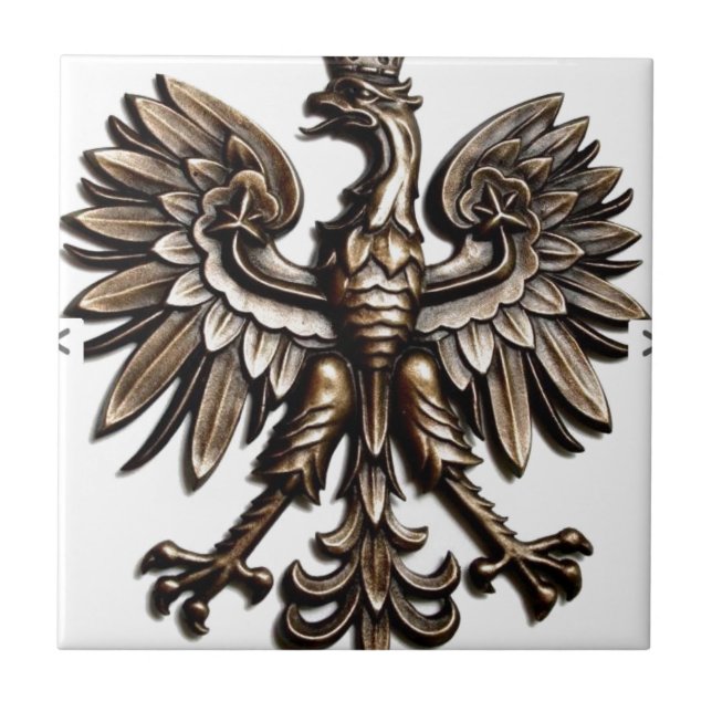Azulejo De Cerámica Águila polaca (Frente)