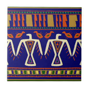 Azulejo De Cerámica Águilas Ojibway
