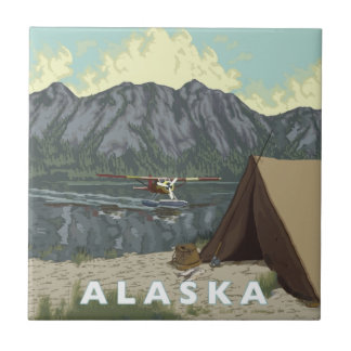 Azulejo De Cerámica Alaska Bush Plane Souvenirs