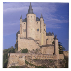 Azulejo De Cerámica Alcázar, Segovia, Castilla y León, España, Unesco