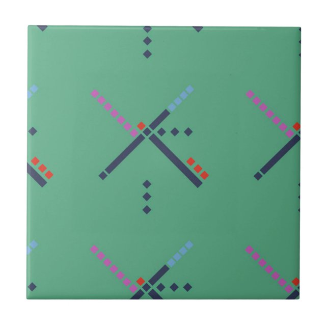 Azulejo De Cerámica Alfombra del aeropuerto de PDX (Frente)