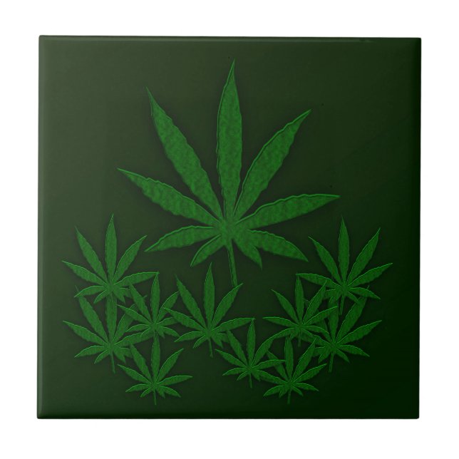 Azulejo De Cerámica Alga verde (Frente)