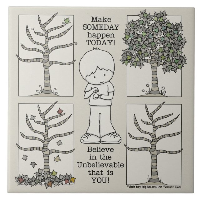 Azulejo De Cerámica Algún día (Frente)