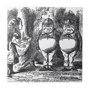 Azulejo De Cerámica Alicia en el país de las maravillas