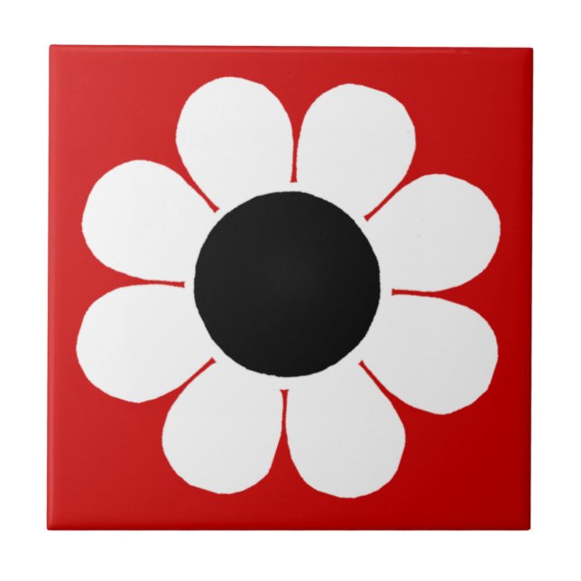 Azulejo De Cerámica Alimentación de flor del Personalizable (Frente)
